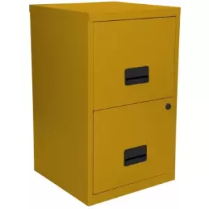 Pierre Henry 2 Drawer Maxi Tall Filing Cabinet - Mustard