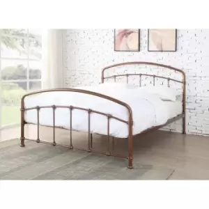 Flintshire Mostyn Metal Bed Frame 4ft 6 Double Shining Rose