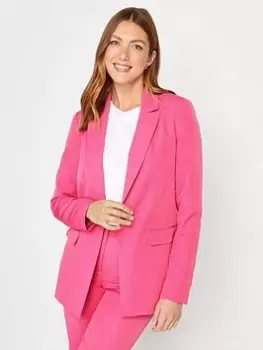 Long Tall Sally Pink Hazel Blazer, Pink, Size 8, Women