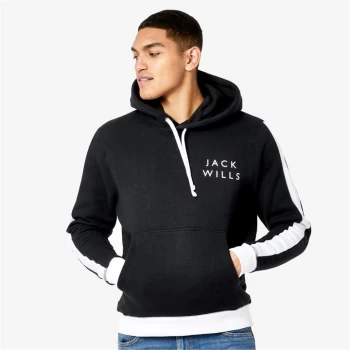 Jack Wills Dornoch Panel Hoodie - Black