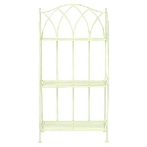 Charles Bentley Wrought Iron Plant Rack - Pastel Green