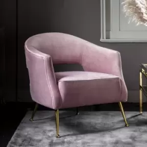 Gallery Direct Barletta Dusky Velvet Occasional Chair