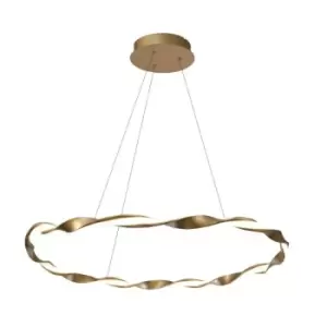 Cristal Sand LED Pendant Lamp 36W 2880Lm 3000K Golden