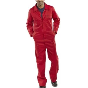 Click Workwear Boilersuit Red Size 44 Ref PCBSRE44 Up to 3 Day