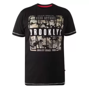 Duke Mens Bricket D555 Brooklyn Camo T-Shirt (4XL) (Black)