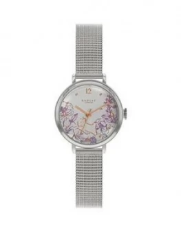 Radley Silver And Rose Gold Detail Dial Stainless Steel Mesh Strap Ladies Watch