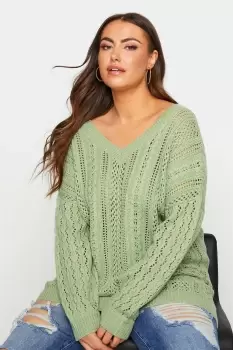 V-Neck Knitted Jumper