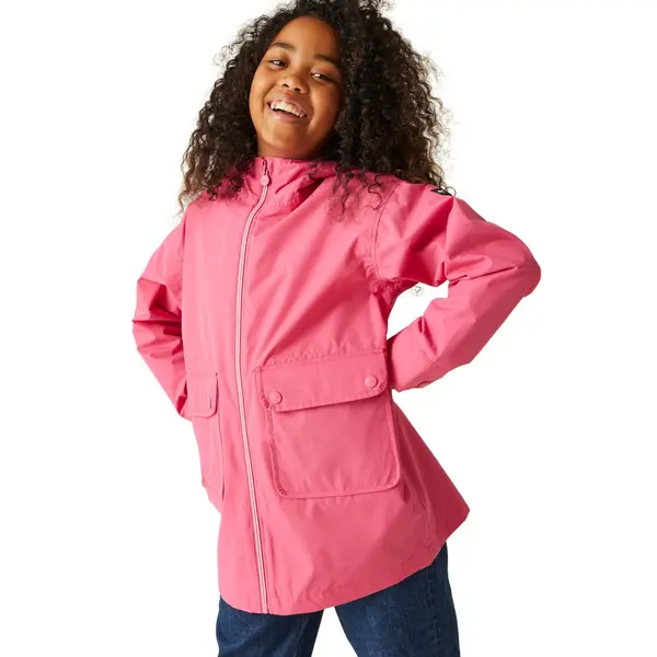 Regatta Girls Beylina Full Zip Waterproof Breathable Coat 14-15 Years - Chest 86-89cm (Height 164-170cm)