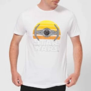 Star Wars Sunset Tie Mens T-Shirt - White - 4XL