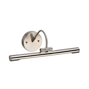 LED 1 Light Small Picture Wall Light Brushed Nickel