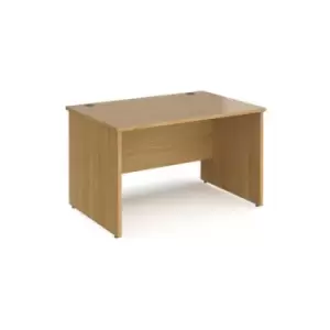 Office Desk Rectangular Desk 1200mm Panel End Leg Oak Tops 800mm Depth Maestro 25