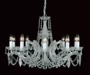 Maria Therese 10 Light Crystal Multi Arm Chandelier