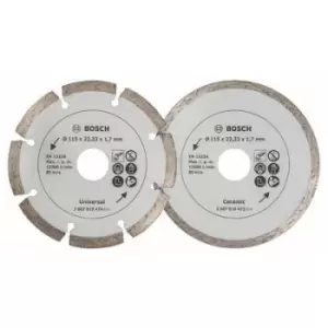 Bosch 2607019478 PC-2 115mm DIAMOND CUTTING DISC SET