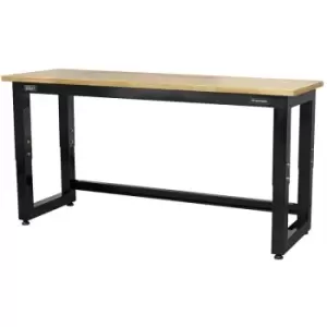 Sealey APMS22 Steel Adjustable Workbench with Wooden Worktop 1830mm - Heavy-Duty