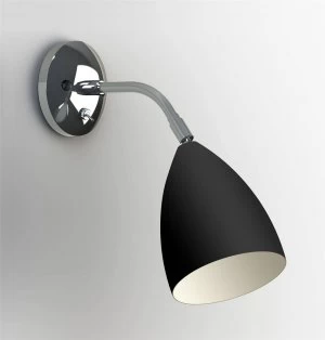 Adjustable 1 Light Indoor Wall Light Matt Black, E27