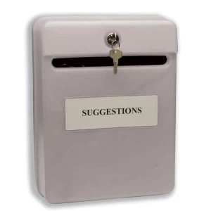 Post or Suggestion Box Wall Mountable with Fixings Grey