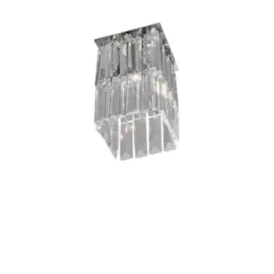 Prisma Designer Crystal Surface Mounted Spotlight Polished Chrome - Chrome Chrome Pattern, 1x G9