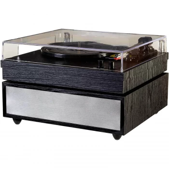 Grausch PSL200UK Turntable with Soundbase and Bluetooth Audio - Black Woodgrain Finish