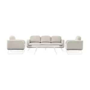 Gallery Interiors Anika Garden 5 Seater Lounge Set in Linen