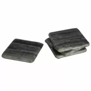 Interiors by PH Interiors Set Of 4 Square Coasters - Grey Marble