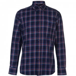 Pierre Cardin Sleeve Check Shirt Mens - Navy/Red/Blue