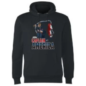 Avengers Captain America Hoodie - Black - S