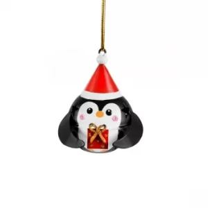 Sass & Belle Festive Penguin Hanging Bell Decoration