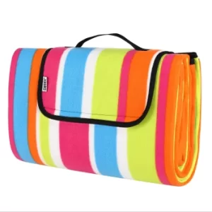 Picnic Blanket Multicoloured 1.95x1.5m with Handle