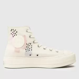 Converse Stone All Star Lift Hi Trainers