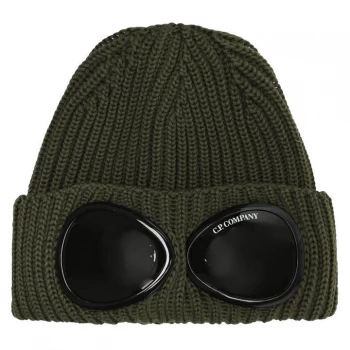 CP COMPANY Goggle Knit Hat - Olive 665