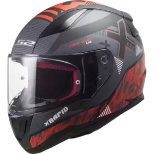 LS2 FF353 Rapid Xtreet Matt Black Red M