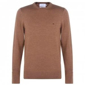 Calvin Klein Crew Knit Jumper - Caramel KCU