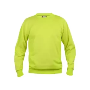 Clique Unisex Adult Plain Sweatshirt (M) (Visibility Green)