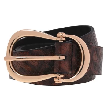 Biba Snake Loop Belt - Brown Snake