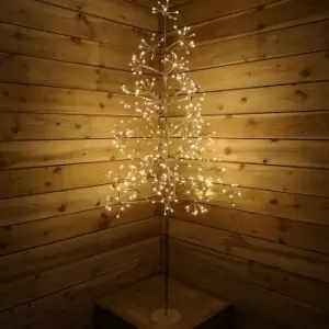 Snowtime 180cm Champagne Gold Firework Tree 480 Warm White LEDs