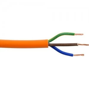 Zexum 2.5mm 3 Core Hi-Vis Flex Cable Orange Round 3183Y - 50 Meter