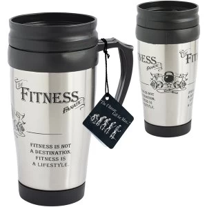 Ultimate Gift for Man Travel Mug Fitness Fanatic