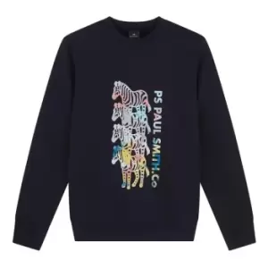 Paul Smith Multi Zebra Sweatshirt - Blue