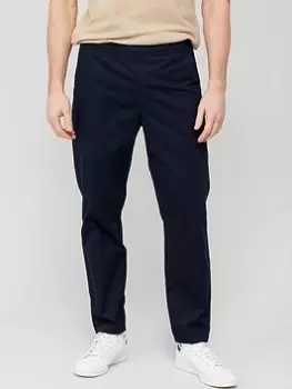 Farah Osborne Elasticated Canvas Trousers - Navy Size M Men