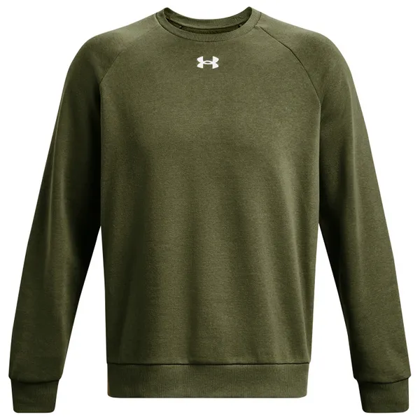 Under Armour Fleece Crew Sweater Mens Crew Sweaters S Green 62523817350