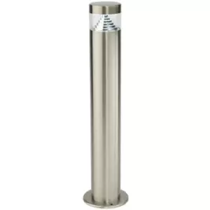 Outdoor Garden Bollard Light Steel Pyramid Cool White LED Path Lamp Post IP44