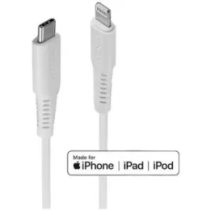 LINDY USB cable USB 2.0 Apple Lightning plug, USB-C plug 2m White 31317