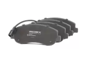 RIDEX Brake pad set OPEL,RENAULT,NISSAN 402B0427 4106000Q0L,4106000Q1E,4106000Q1K 4106000Q2H,4106000Q2K,4419950,93167551,95522278,95528495,95530603