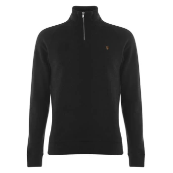 Farah Jim Zip Jumper - Black 010