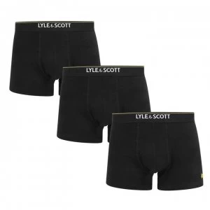 Lyle and Scott Fergus 3 Pack Trunks - Black