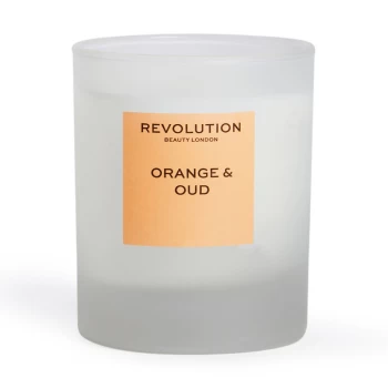 Revolution Home Orange & Oud Scented Candle 200g