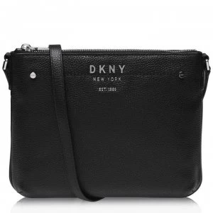 DKNY Embroidered Cross Body Bag - BlkSilver BSV