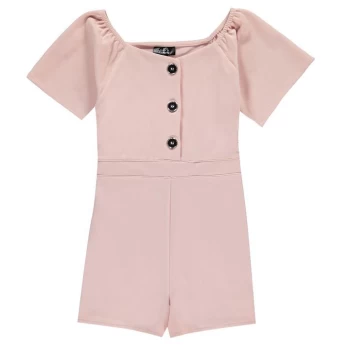 Firetrap Frill Playsuit Junior Girls - Lotus Pink