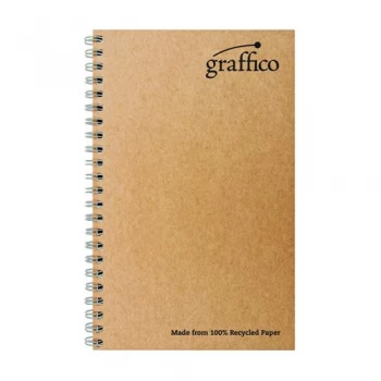 Graffico Recycled Wirebound Notebook 160Pg A5 Pack of 10 EN07341