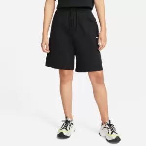 Nike Nsw Essential Fleece Heritage Shorts Womens, Black/White, Female, Shorts, DM6123-010